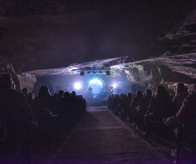 Inside Carnglaze Caverns