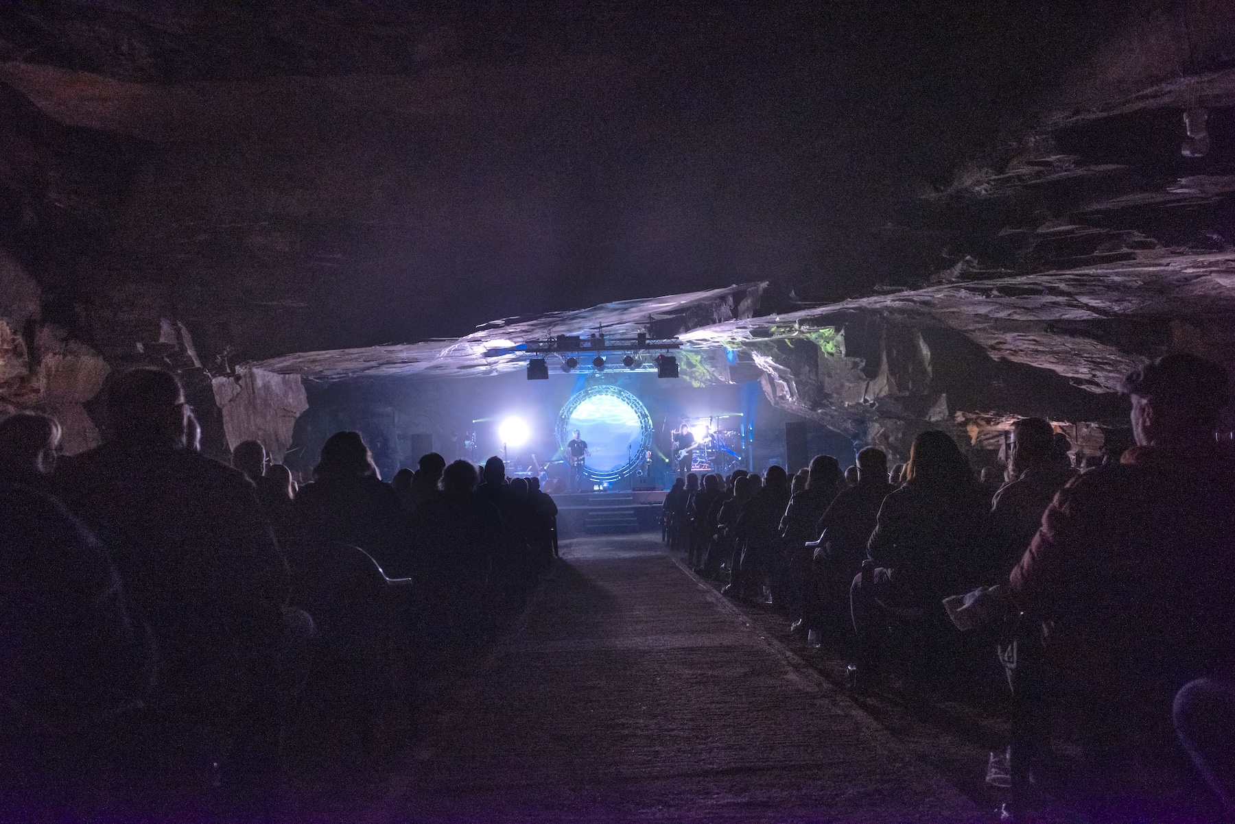 Inside Carnglaze Caverns